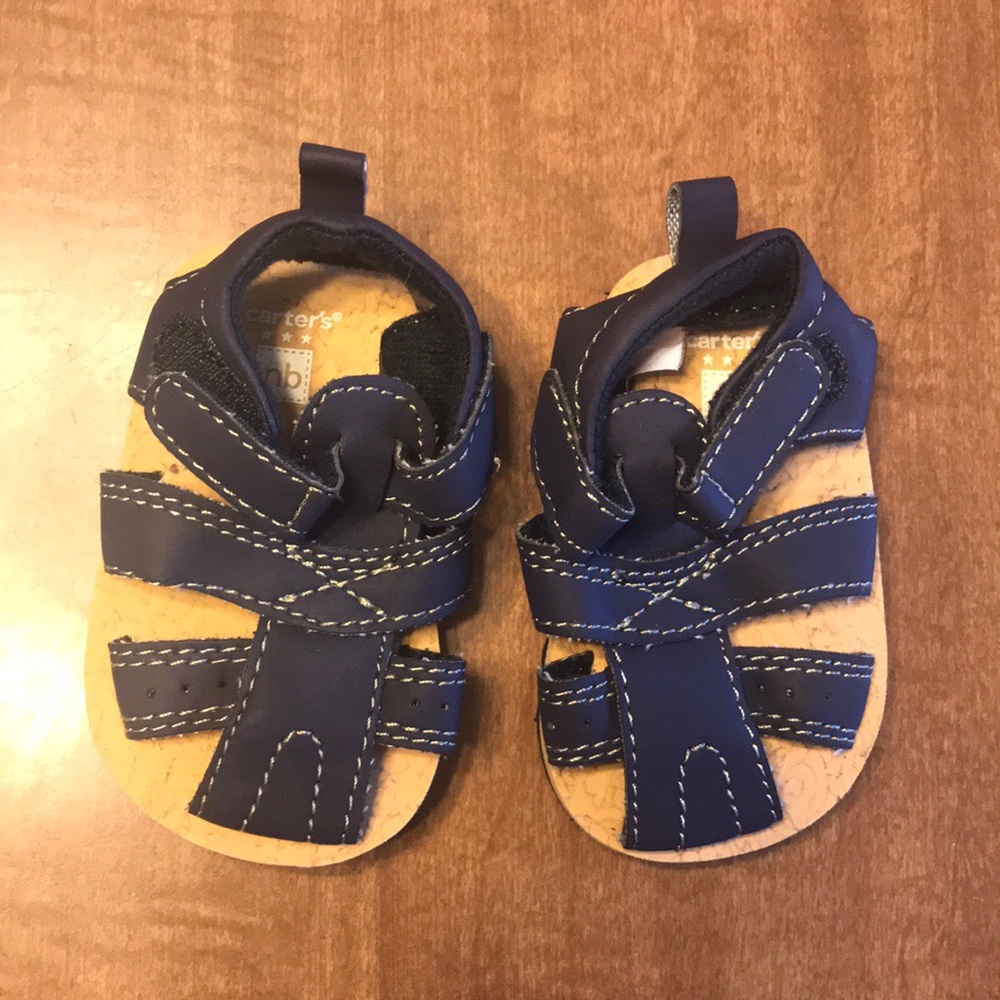 Carters Blue Newborn Sandals Size 0